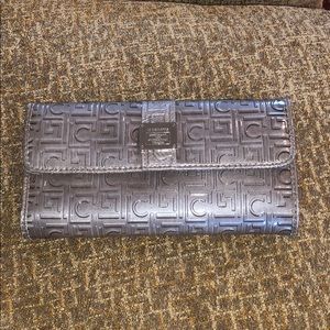 Taupe foldable wallet